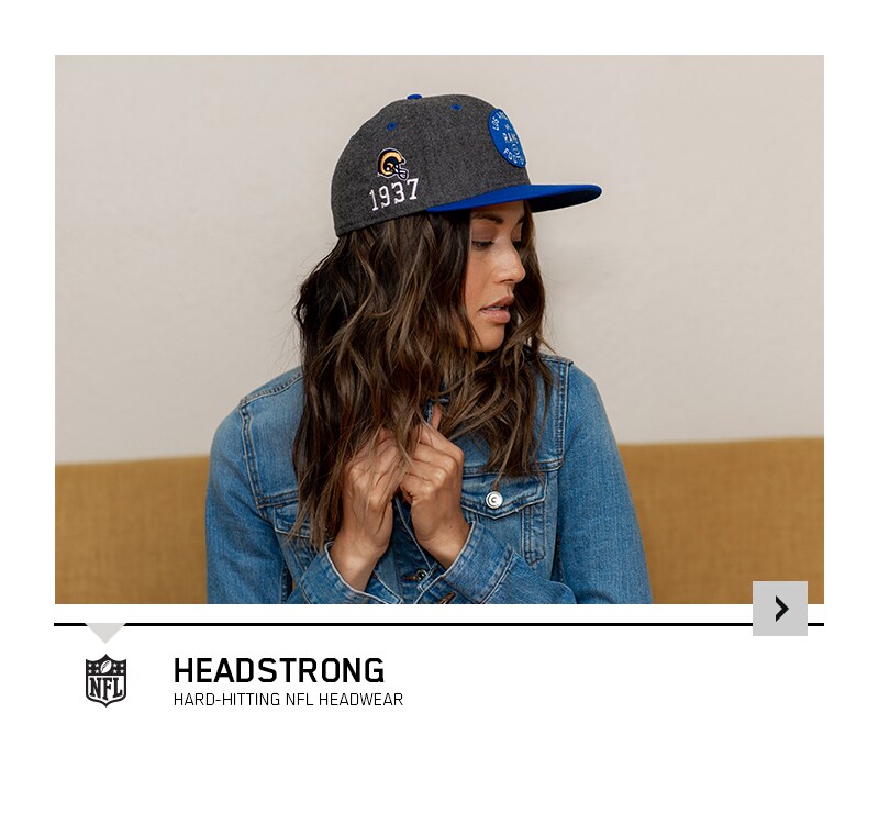 HEADSTRONG. HARD-HITTING NFL HEADWEAR.